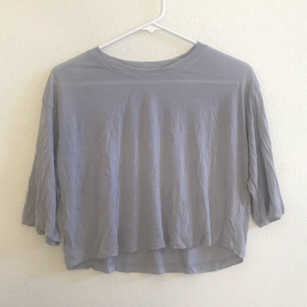 Alo Yoga Abyss Short-Sleeve Crewneck Top